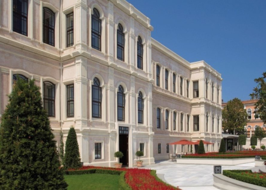 The restored palace façade