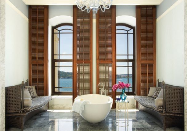Bathroom with Bosphorus view