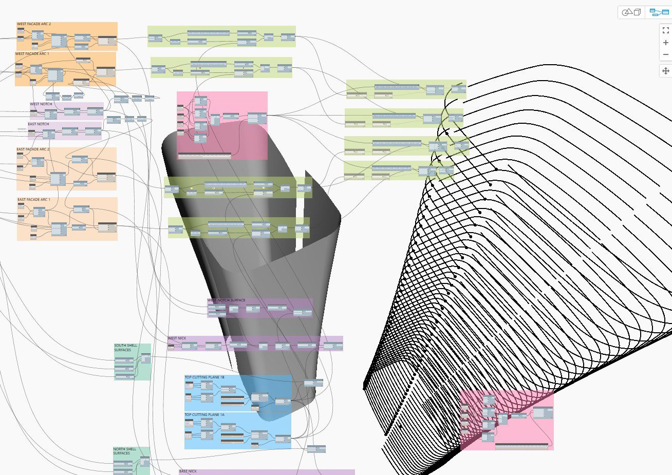 Parametric façade calculation