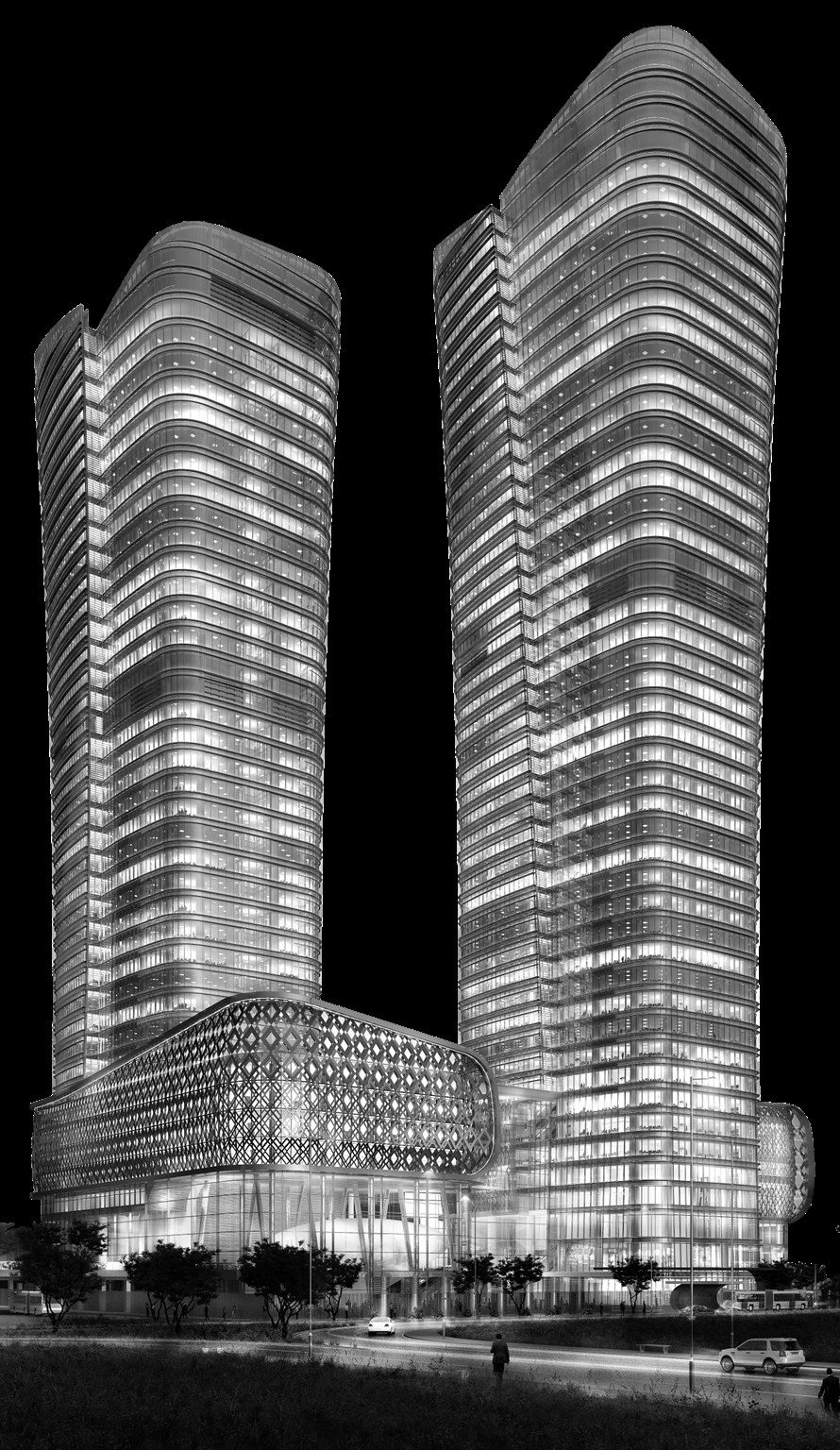 Tower massing