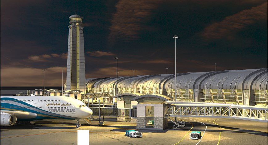 Terminal at night