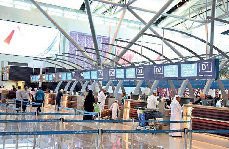 Check-in counters