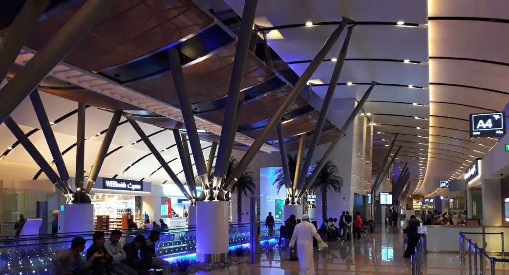 Departures concourse