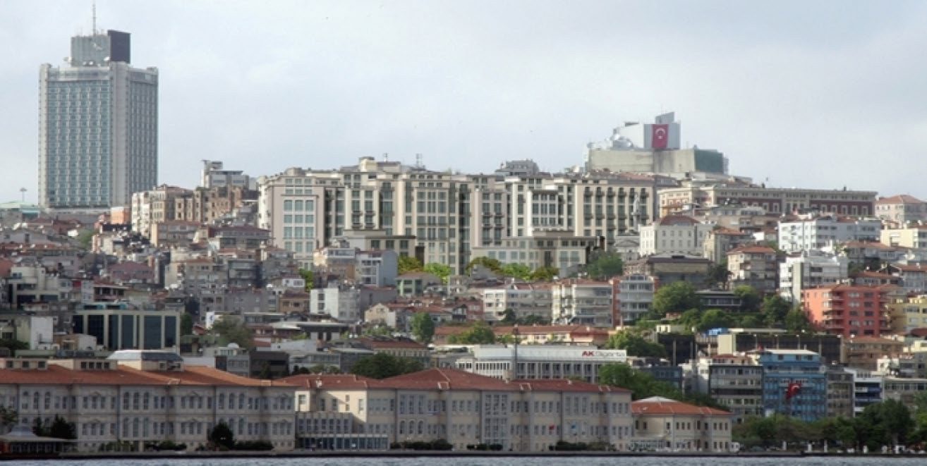 The complex in the Beyoğlu skyline